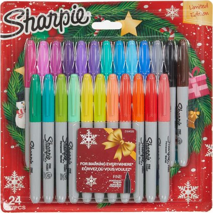 Sharpie, permanentní, umělecké fixy z USA, limitovaná edice, 24 ks