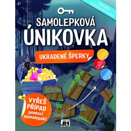 Jiri Models, 3117-6, Samolepková únikovka, sešit se samolepkami a úkoly, Ukradené šperky