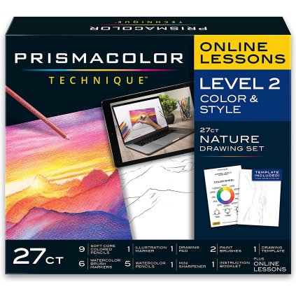 Prismacolor, Prismacolor Technique, level 2, Nature Drawing Set, 27 ks