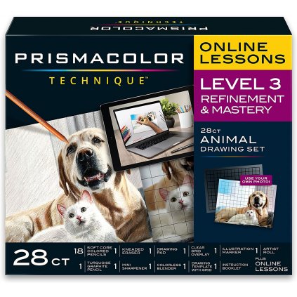 Prismacolor, ‎Prismacolor Technique, level 3, Animal Drawing Set, 28 ks