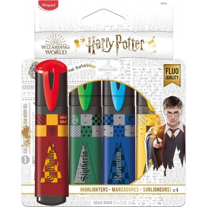 Maped, sada zvýrazňovačů Harry Potter, 4 ks