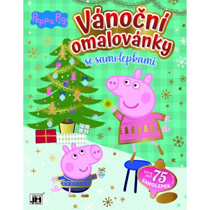 Jiri Models,Vánoční omalovánky se samolepkami/Adventní kalendář, Prasátko Peppa