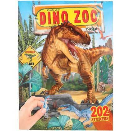 Dino World, Dino ZOO 2, kreativní sešit se samolepkami