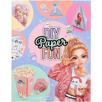 Top model, DIY paper fun 3, kreativní kniha s papíry a samolepkami