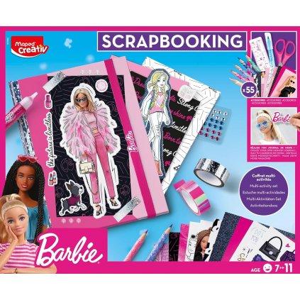 Maped, Creativ Scrapbooking, kreativní sada se samolepkami a pomůckami, Barbie