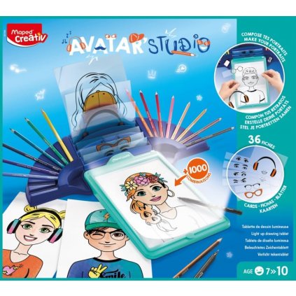 Maped, Creativ, kreativní sada s portréty, Avatar Studio