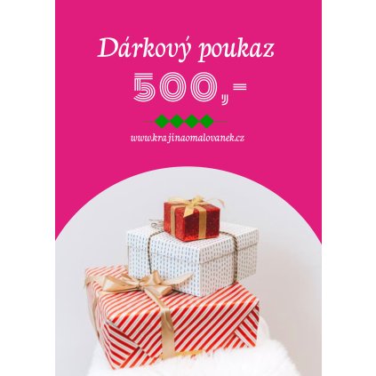 Dárkový elektronický poukaz 500 Kč