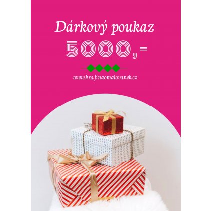 Dárkový poukaz 5000