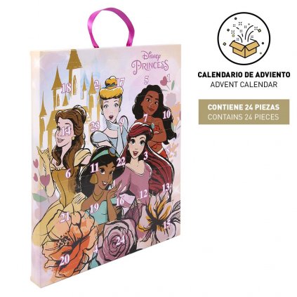 Cerdá, adventní kalendář pro dívky, Disney princezny, 26 ks