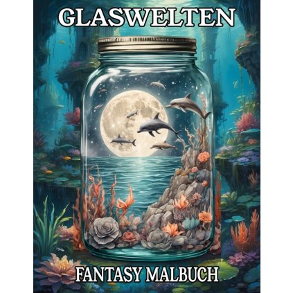 Glaswelten Fantasy Malbuch, antistresové omalovánky, Kreative Farbreisen