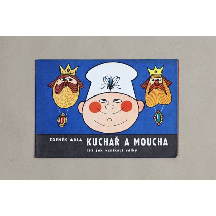 Kuchař a moucha, 2036, retro omalovánky, Zdeněk Adla