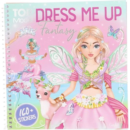 Top model, 13439, Dress me up, Fantasy, kreativní sešit se samolepkami