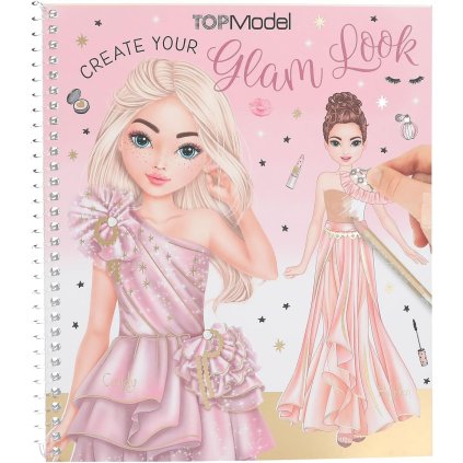 Top model, 13583, Glam Look, kreativní sešit se samolepkami