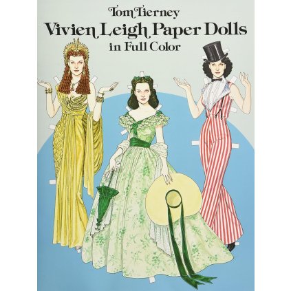 Dover, vystřihovací papírová panenka s oblečky, Vivien Leigh