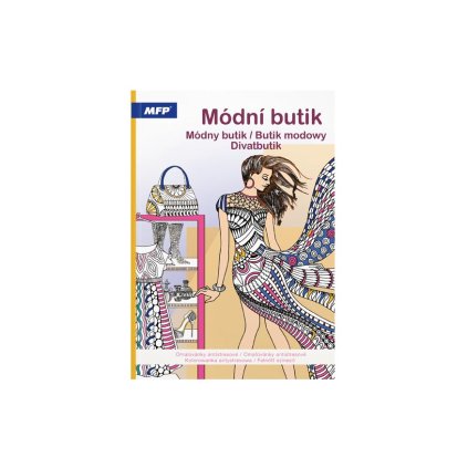 Módní butik, antistresové omalovánky, MFP