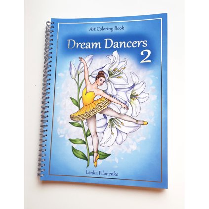 Dream Dancers 2, antistresové omalovánky s podpisem autorky, Lenka Filonenko