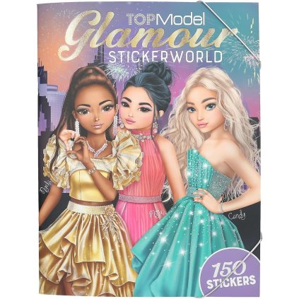 Top model, Glamour Stickerworld, kreativní sešit se samolepkami