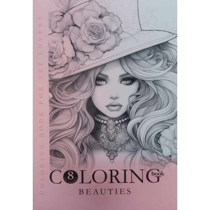 Dáma s kloboukem, antistresové omalovánky, Company Fresh