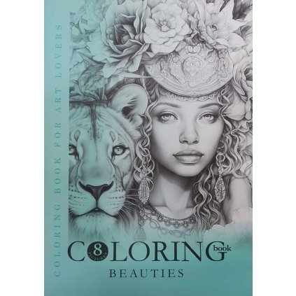 Dáma se lvem, antistresové omalovánky, Company Fresh