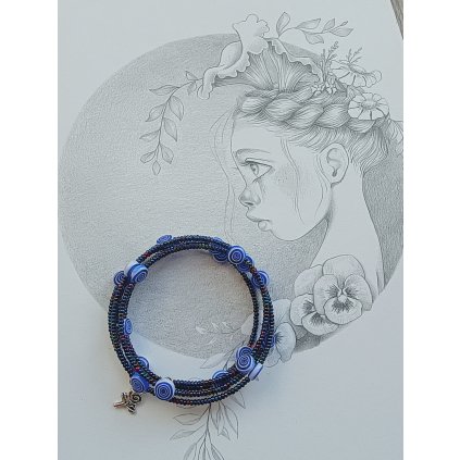 Náramek, 2014, paměťový drát, Agneta, 1 ks