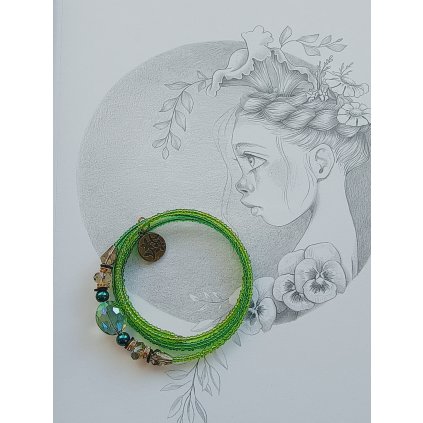 Náramek, 2016, paměťový drát, Anet, 1 ks