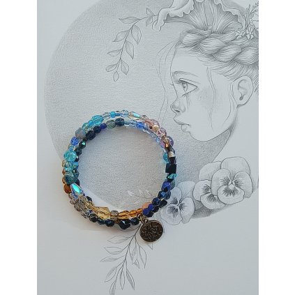 Náramek, 2033, paměťový drát, Asta, 1 ks