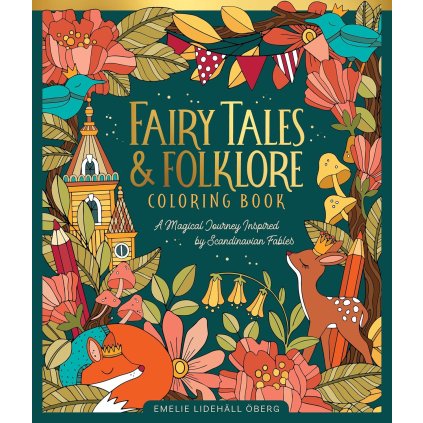 Fairy Tales & Folklore, antistresové omalovánky, Emelie Lidehäll Öberg