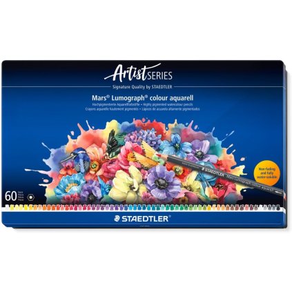 Staedtler, Mars Lumograph, sada akvarelových pastelek, 60 ks