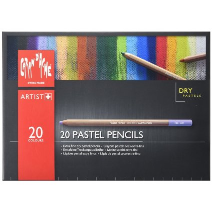 Caran d'Ache, 788.320, umělecké, suché pastely, 20 kusů
