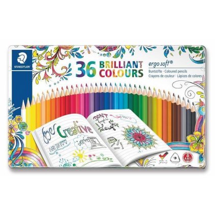 Staedtler, 157 M36JB, Ergo Soft, pastelky, limitovaná edice Johanna Basford, 36 ks