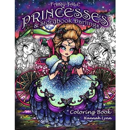 Fairy Tale Princesses & Storybook Darlings, antistresové omalovánky, Hannah Lynn