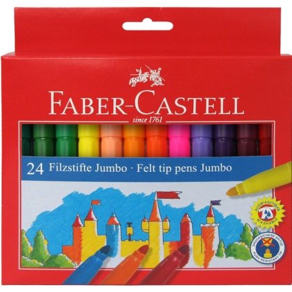Faber-Castell, 554324, popisovače Jumbo, 24 ks