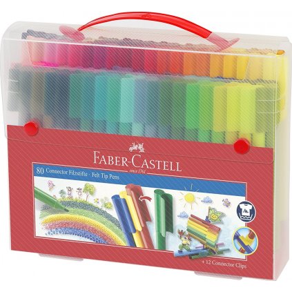 Faber-Castell, 155579, Connector, fixy, 80 ks