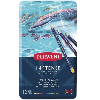 Derwent, 0700928, Inktense, inkoustové akvarelové pastelky, 12 ks