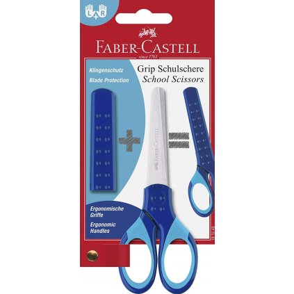 Faber-Castell, 181549, nůžky Grip, modrá, 1 ks