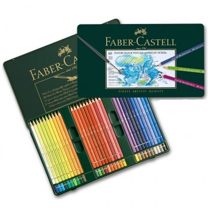 Faber Castell,  Albrecht Dürer, umělecké, akvarelové pastelky nejvyšší kvality, 60 ks