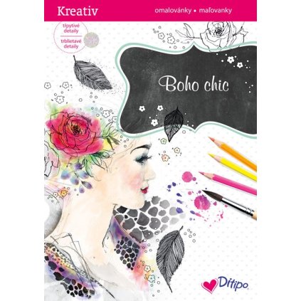 Ditipo, 7005007, Třpytivé malování, Boho chic
