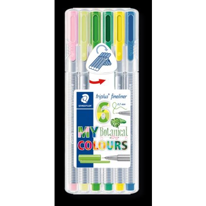 Staedtler, 334 SB6CS8, Triplus 334, linery 6 ks - Botanical