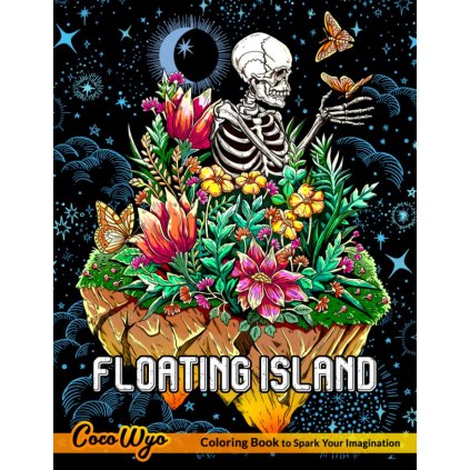 Floating Island, antistresové omalovánky, Coco Wyo