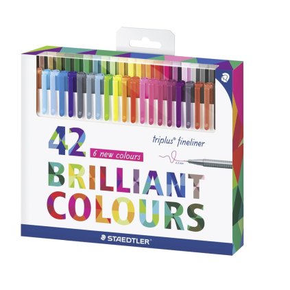 Staedtler, 334 C42, Triplus Fineliner, sada linerů, 42 ks