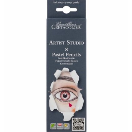 Cretacolor, 474 08, Studio Line Pastel Pencils Set Portrait, 8 kusů