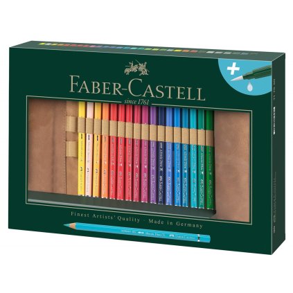 Faber-Castell, Albrecht Dürer, sada akvarelových pastelek v rolovacím pouzdře, 31 ks