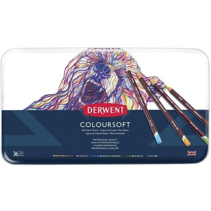 Derwent Coloursoft, 0701028, pastelky, sada 36 kusůcoloursoft36
