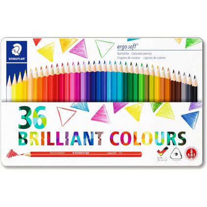 Staedtler, 157 M36JB, Ergo Soft, sada uměleckých pastelek, 36 ks