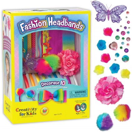 Creativity for kids, F901819, kreativní sada, módní čelenky