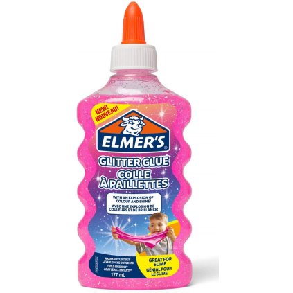 Elmer's, 2077249, lepidlo pro výrobu slizu, 177 ml, růžová