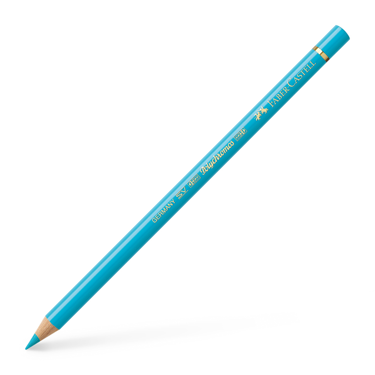 Levně Faber-Castell, 110066, Polychromos, umělecké pastelky nejvyšší kvality, různé barvy, 1 ks Barva: Light Cobalt Turquoise 154