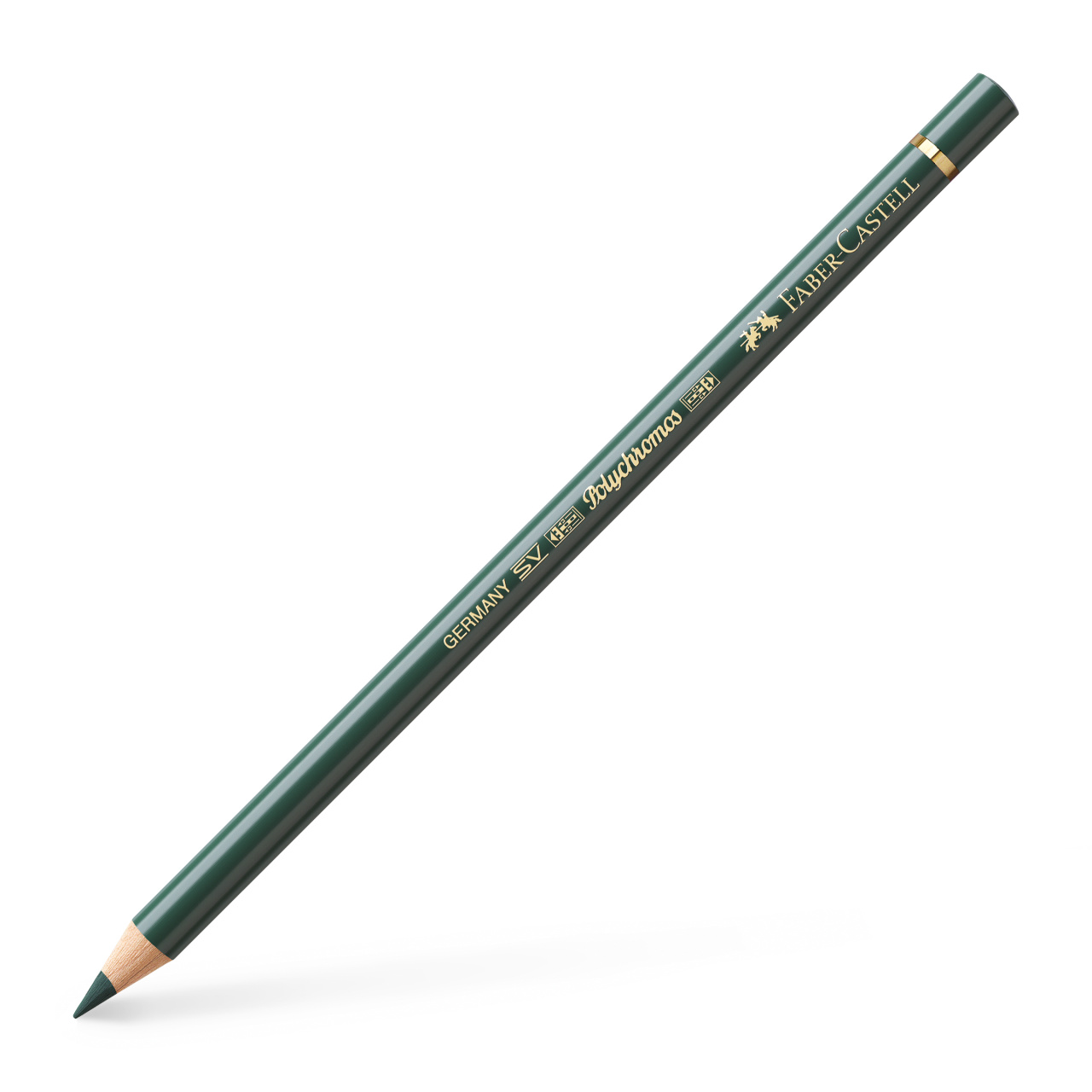 Levně Faber-Castell, 110066, Polychromos, umělecké pastelky nejvyšší kvality, různé barvy, 1 ks Barva: Juniper Green 165