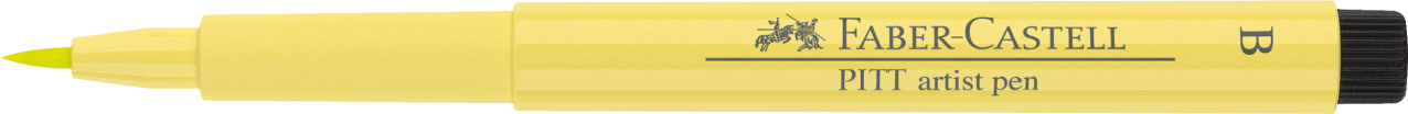Faber-Castell, 167403, Pitt Artist Pen, popisovač se štětečkovým hrotem (brush), 1 ks Barva: Light yellow glaze 104