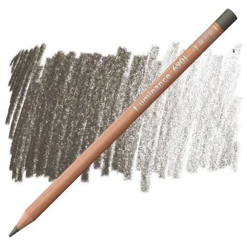 Levně Caran d´Ache Caran d'Ache, 6901, Luminance, umělecké pastelky nejvyšší kvality, kusové, 1 ks Barva: French Grey 808